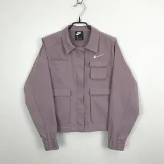 NIKE スウッシュ ウーブン ジャケット PURPLE パープル色 レディース Sサイズのサムネイル