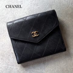 CHANEL 二つ折り財布 ココマーク ピコローレ ブラック - メルカリ