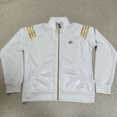 adidas アディダス ジャージ 上下 白 金 ゴールド クライマライト