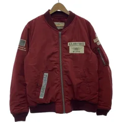 【中古】　AVIREX　MA-1　ナイロンジャンパー　ブルゾン　ワッペン　刺しゅう　オーバーサイズ　アメカジ　古着　/1587のサムネイル