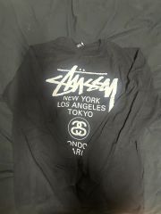 激レア OLD STUSSY『LATLNY 1999』紺タグ パーカー 90