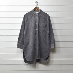 未使用 blanc basque ブランバスク パールボタン 太コーデュロイ ロングシャツ｜24g1163のサムネイル