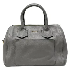 FURLA(フルラ) ハンドバッグ - グレー レザー