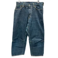 【中古】　Sanca　ハーフパンツ　短パン　ショートパンツ　ボトムス　無地　デニム　ボタンフライ　日本製　ドメスティック　古着　/1151のサムネイル