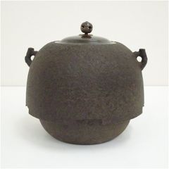 茶道具 茶釜 唐銅面取風炉/霰地文鉄釜/五徳揃え - メルカリ