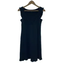 【中古】　JILL STUART　ワンピース　ノースリーブ　ひざ丈　無地　レイヤード　日本製　古着　/2409
