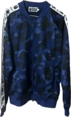 A BATHING APE COLOR カモフラ テープ ジャージ トップス ブルー