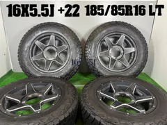 送料無料★16x5.5J +22 5穴 PCD139.7 185/85R16 トーヨー W/T-R 4本  中古 冬 タイヤ ホイール セット  スタッドレス TB1228のサムネイル