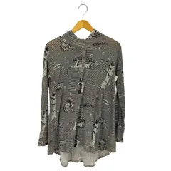 ヒステリックグラマー HYSTERIC GLAMOUR デジタルプリント フーデッド パーカー Y2K レーヨン100 レディース FREE 