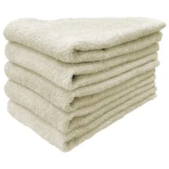 バスタオル卒業！干しやすく全身拭ける大きさ 泉州タオル ロングフェイスタオル はんなり 5枚セット ぞうげ 約32×100cm 綿100% 吸水 速乾 柔らかい手触り 新品 未使用 まとめ買い