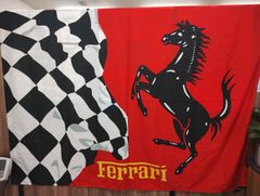 ☆ガレージ装飾☆BIG FLAG F19B フェラーリフラッグ イタリア - メルカリ