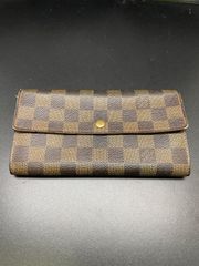 ルイヴィトン ポシェットポルトモネクレディ 長財布 ダミエ エベヌ