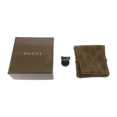 GUCCI シルバーリング Gロゴ 17号 箱.収納袋付き - メルカリ