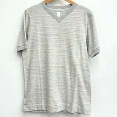 【ヤエカ YAECA】新品未使用品！メンズ　半袖Tシャツ　Vネックカットソー グレーメランジ Sサイズのサムネイル