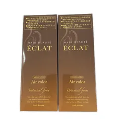 ⭐️未使用⭐️ボタニカルエアカラーフォーム ダークブラウン2点セット ヘアボーテ エクラ ボタニカルエアカラーフォームEX ダークブラウン