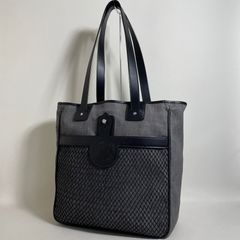 秋名バラ 西郷絣 大島紬 ×本革 着物リメイク 和装バッグ ハンドメイド