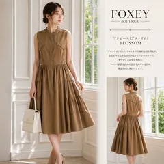 【美品】フォクシー　ワンピース　38 美品 FOXEY 長袖ワンピース レディース SIZE 38 (S) フォクシー