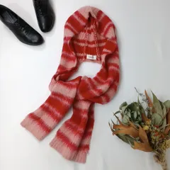 POPPY ポピー BORDER KNIT HOOD WARMER ニットフードウォーマー /26Fのサムネイル
