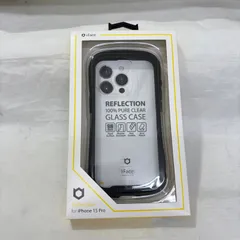 【新品未使用】i Face Reflection 強化ガラス クリアケース for iPhone 15 Pro/ブラック R23J017K