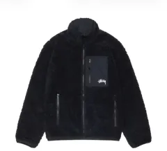 STUSSY シェルパ リバーシブル ジャケット ブラック M フリースのサムネイル