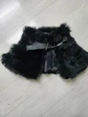 ブラックファーネックウォーマー