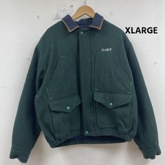 即完売】XLARGE WOOL WORK JACKET レザー襟 スタジャン - メルカリ