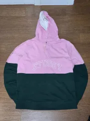 STUSSY カラーブロック フーディー
