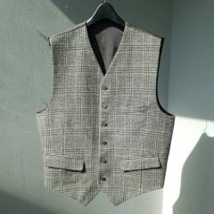 ANN DEMEULEMEESTERオリゾンティ期ジレXSグレンチェック - メルカリ