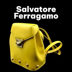 サルヴァトーレ フェラガモ リュック レザー イエロー 黄色 Salvatore Ferragamo バックパックのサムネイル