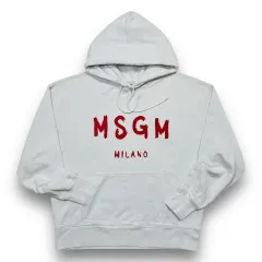 MSGM ミラノ レッド ロゴ 白 フーディーのサムネイル