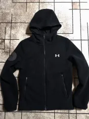 UNDER ARMOUR アンダーアーマー フリース フリース ブラック フード ジップアップ 約起毛 サイズ S M