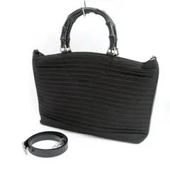 GUCCI / グッチ ■２WAYショルダーバッグ バンブー　ブラック エナメル　 002-1998-0352 【バッグ/バック/BAG/鞄/カバン】 ブランド【中古】 