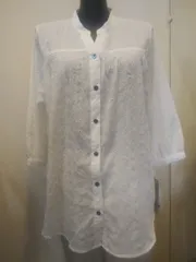 ブラウス レース M