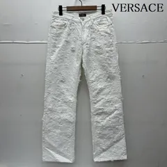 ヴェルサーチ ダメージ 加工 ホワイト デニム パンツ メンズ 48 ISItems【USED】【古着】【中古】50157805のサムネイル