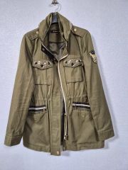 y2k 平成ギャル ジャケット ギミック ジップ ミリタリー グランジ