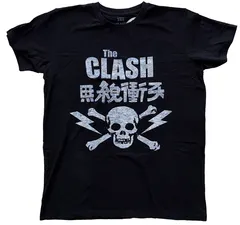 クラッシュ・THE CLASH・SKULL & CROSSBONE・RADIO CLASH・Tシャツ・オフィシャル ロックTシャツ L