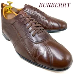 BURBERRY バーバリー レザースニーカー BU1390 茶 ブラウン 24cm　革靴 スニーカー ドレス カジュアル 本革 本皮 メンズのサムネイル