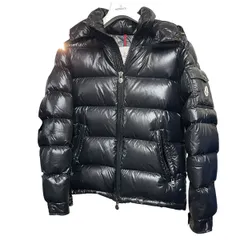 【中古】 MONCLER モンクレール MAYA マヤ ダウンジャケット サイズ1 ブラック メンズ フード マンガタグ 26004789MY