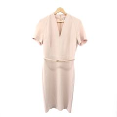 美品✨MaxMara マックスマーラ 高級 ベルト付きワンピース ピンクベージュ 美品✨MaxMara マックスマーラ 高級 ベルト付きワンピース ピンク
