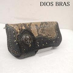 ♢DAYS ART♢パイソン♢本革♢バイカーズ♢長財布♢モルガンメダル型