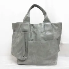 ヨーガンレール JURGEN LEHL 馬革のバッグ ホースレザー トート バッグ グレー 本革 J0157EBG33 箱付き タグ付き 日本製のサムネイル
