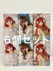 未開封 五等分の花嫁 アニメ原画展 中野二乃 三玖 五月 フィギュア 3種 6個セット LF4F81 f107