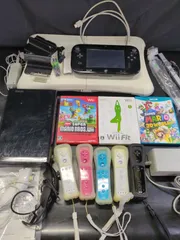 【D13487】ジャンク ニンテンドーwii ソフト３本 バランスボード コントローラー ５個 ゲームパッド