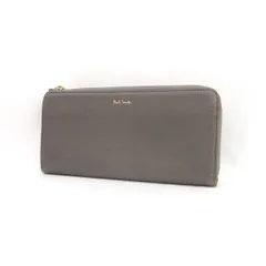 Paul Smith / ポールスミス ■L字ファスナー長財布　レザー　グレー 【財布/サイフ/ウォレット/wallet/コイン】 ブランド【中古】 