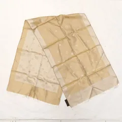 LOUIS VUITTON / ルイヴィトン ■モノグラム　シルク　ストール　ベージュ系 【レディース/ガールズ/LADY/女性/婦人】 ブランド【中古】 