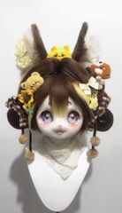 着ぐるみヘッド kigurumi NO.226 キツネ 青 ファースーツ 全頭ヘッド