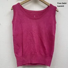 イヴサンローラン 麻 ノースリーブ 短丈 トップス sk91-338 レディース 表記無し ISItems【USED】【古着】【中古】50158010のサムネイル