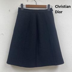 美品 クリスチャンディオール ウール100% タイトスカート 黒 M 通勤用
