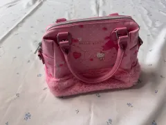 ハローキティ ピンク ファー ミニ トートバッグ