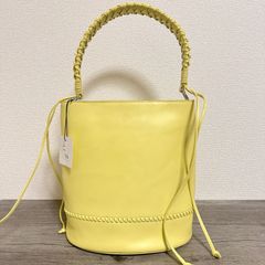 SONIA RYKIEL イエロー バケツ形バッグ 牛革 - メルカリ